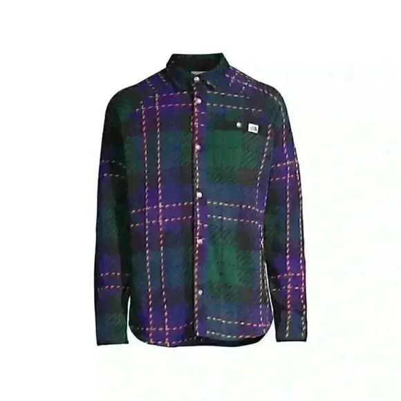 NEW! The North Face Men's M Gordon Lyons Raglan-Sleeve Plaid Shacket - Picture 1 of 6